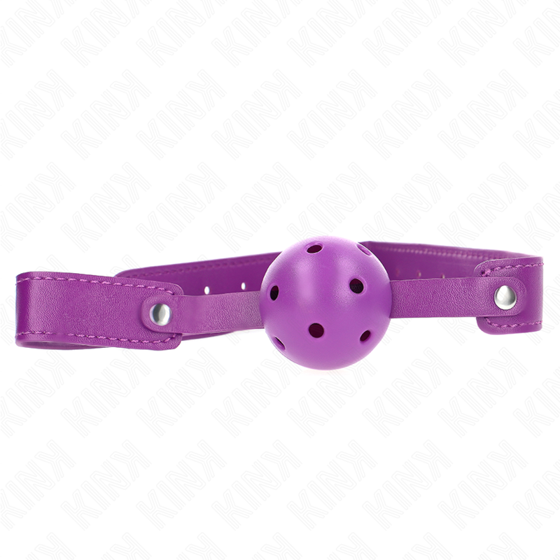 KINK - BALLE RESPIRANT VIOLET 4,5 CMGAG 65 x 2,5 CM KINK COLLAR & GAG