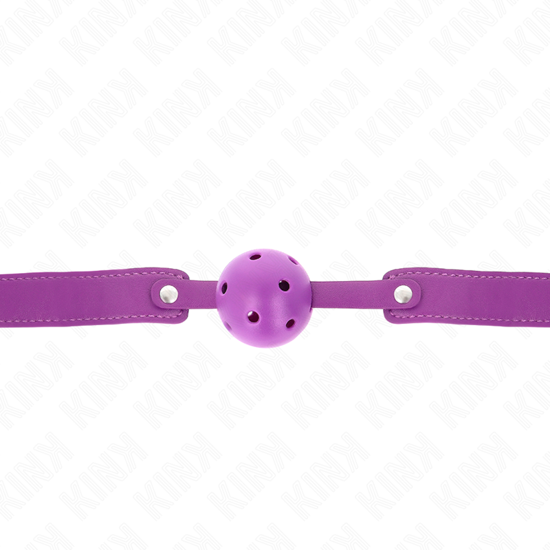 KINK - BALLE RESPIRANT VIOLET 4,5 CMGAG 65 x 2,5 CM KINK COLLAR & GAG