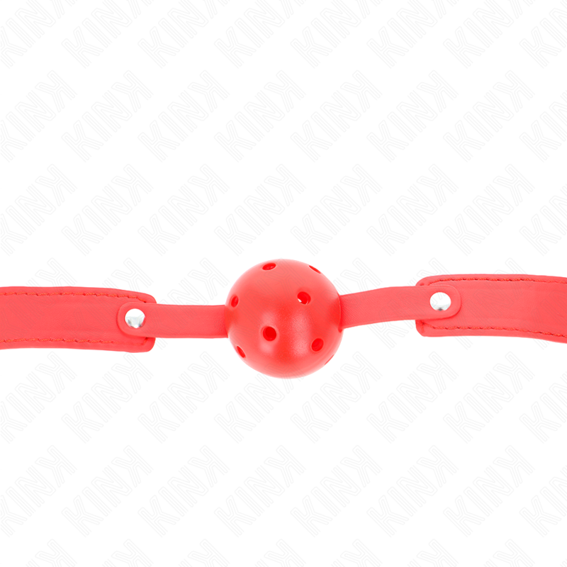 KINK - BALLE RESPIRANTE ROUGE 4,5 CM BAG 65 x 2,5 CM KINK COLLAR & GAG
