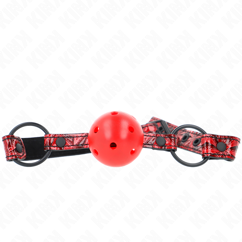 KINK - BOULE MOTIF DIAMANT 4,5 CM GAG MODÈLE 1 64,5 CM RÉGLABLE 42-60 CM KINK COLLAR & GAG