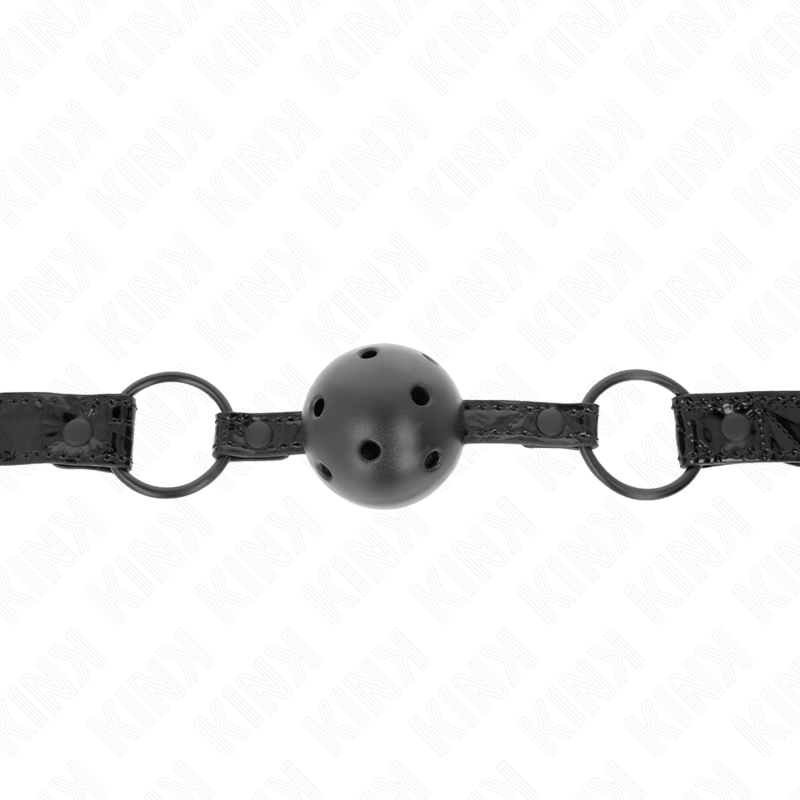 KINK - BOULE MOTIF DIAMANT 4,5 CM GAG MODÈLE 3 64,5 CM RÉGLABLE 42-60 CM KINK COLLAR & GAG