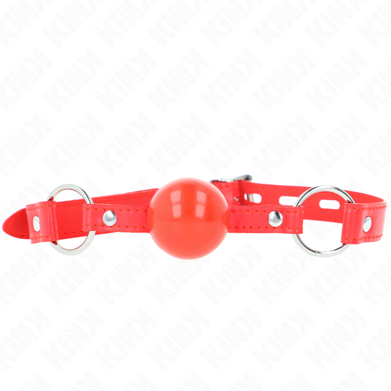 KINK - BÂILLON TPE BALLE 4 CM AVEC ROJO LOCK 60 x 2 CM KINK COLLAR & GAG