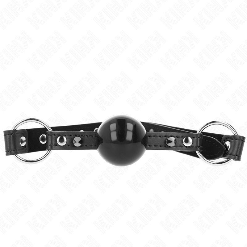 KINK - BÂILLON BALLE 4 CM AVEC POINTE RIVET ET SNAP LOCK 65 x 2 CM KINK COLLAR & GAG