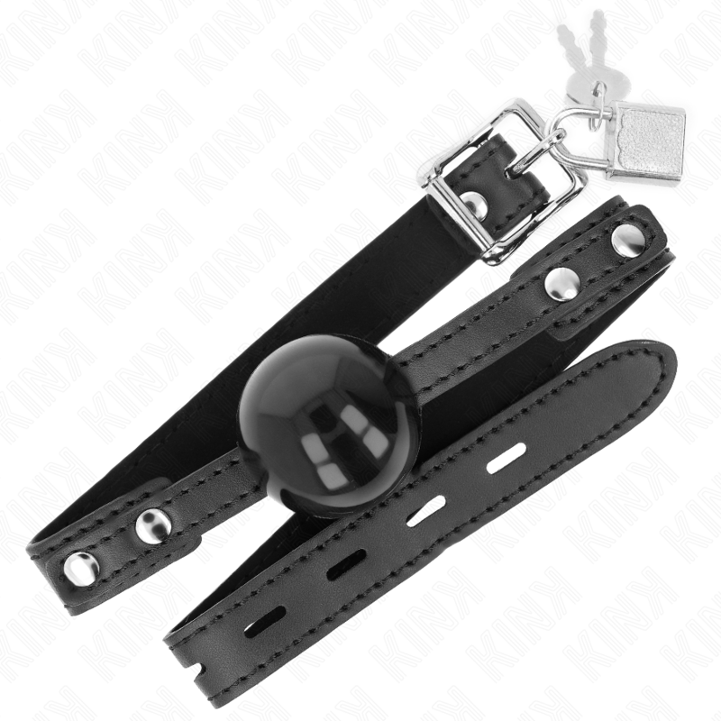 KINK - BALLE TPE SOUPLE 4 CM GAG MODÈLE 3 60 x 2 CM RÉGLABLE 37-52 CM KINK COLLAR & GAG