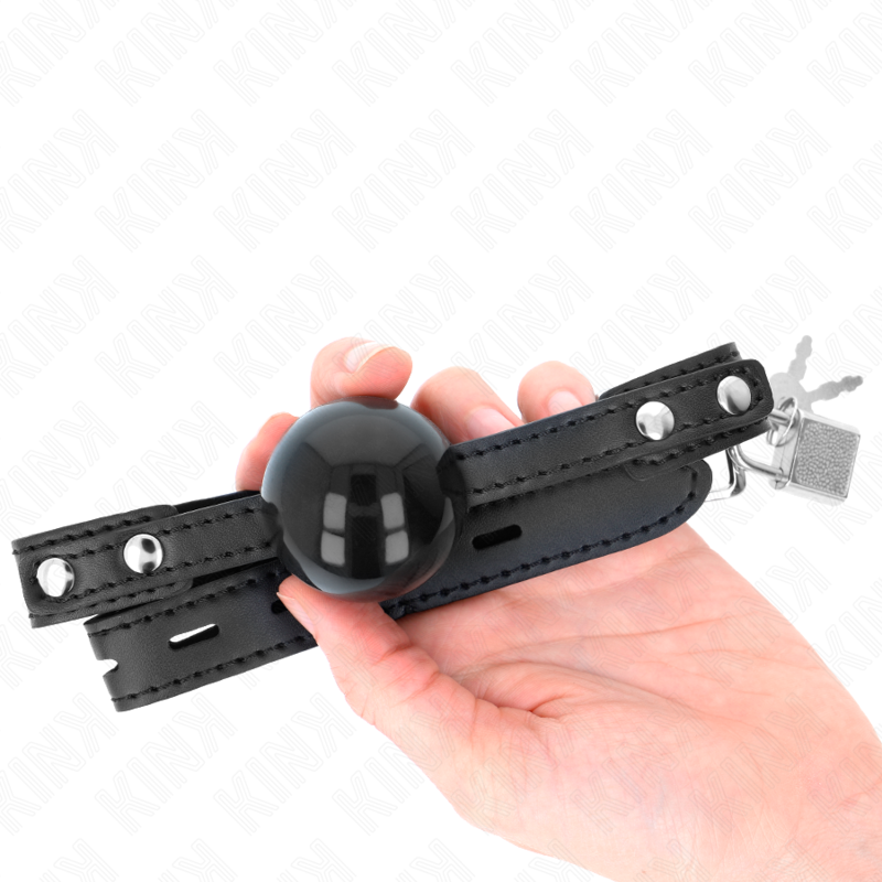 KINK - BALLE TPE SOUPLE 4 CM GAG MODÈLE 3 60 x 2 CM RÉGLABLE 37-52 CM KINK COLLAR & GAG