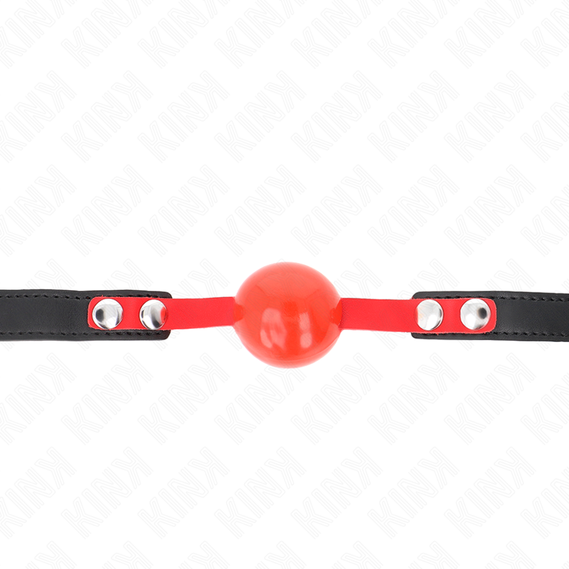KINK - BALLE TPE SOUPLE 4 CM GAG MODÈLE 4 60 x 2 CM RÉGLABLE 37-52 CM KINK COLLAR & GAG