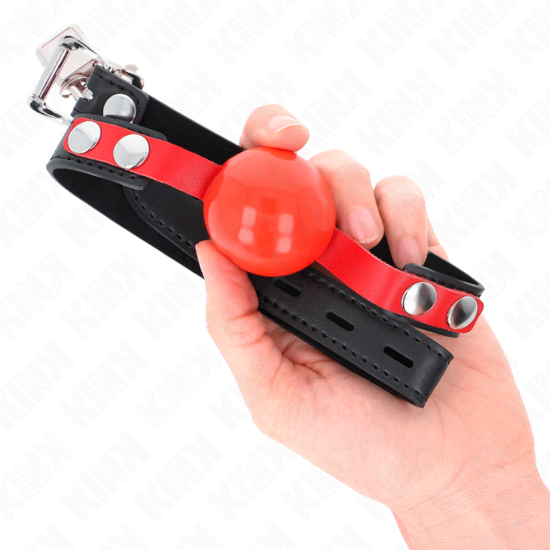 KINK - BALLE TPE SOUPLE 4 CM GAG MODÈLE 4 60 x 2 CM RÉGLABLE 37-52 CM KINK COLLAR & GAG