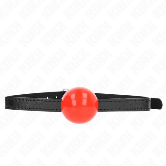 KINK - BALLE SOLIDE SIMPLE ROUGE 4 CM BAG 65 x 1,5 CM KINK COLLAR & GAG