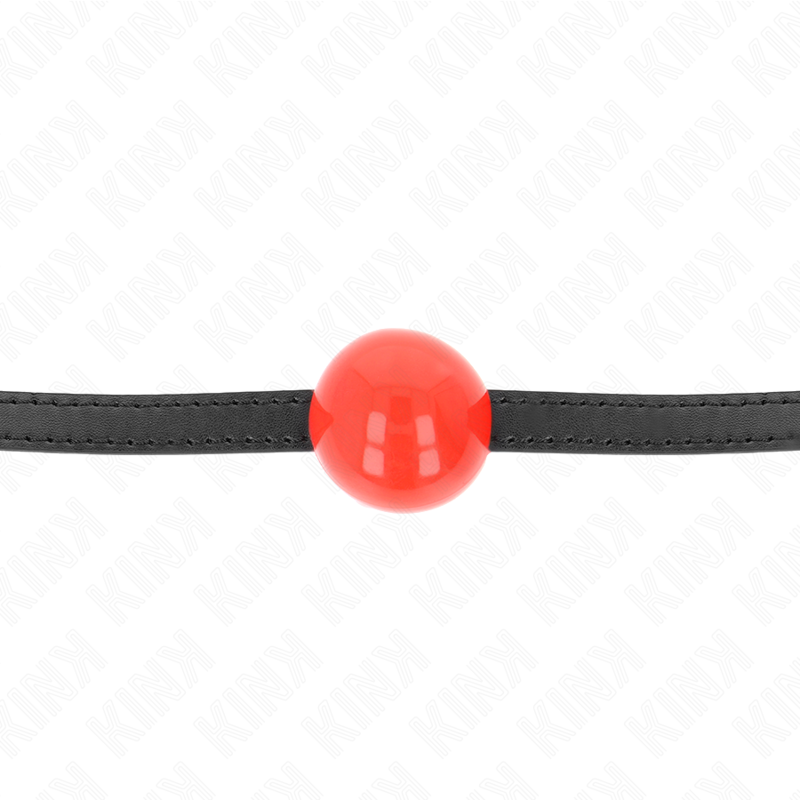 KINK - BALLE SOLIDE SIMPLE ROUGE 4 CM BAG 65 x 1,5 CM KINK COLLAR & GAG