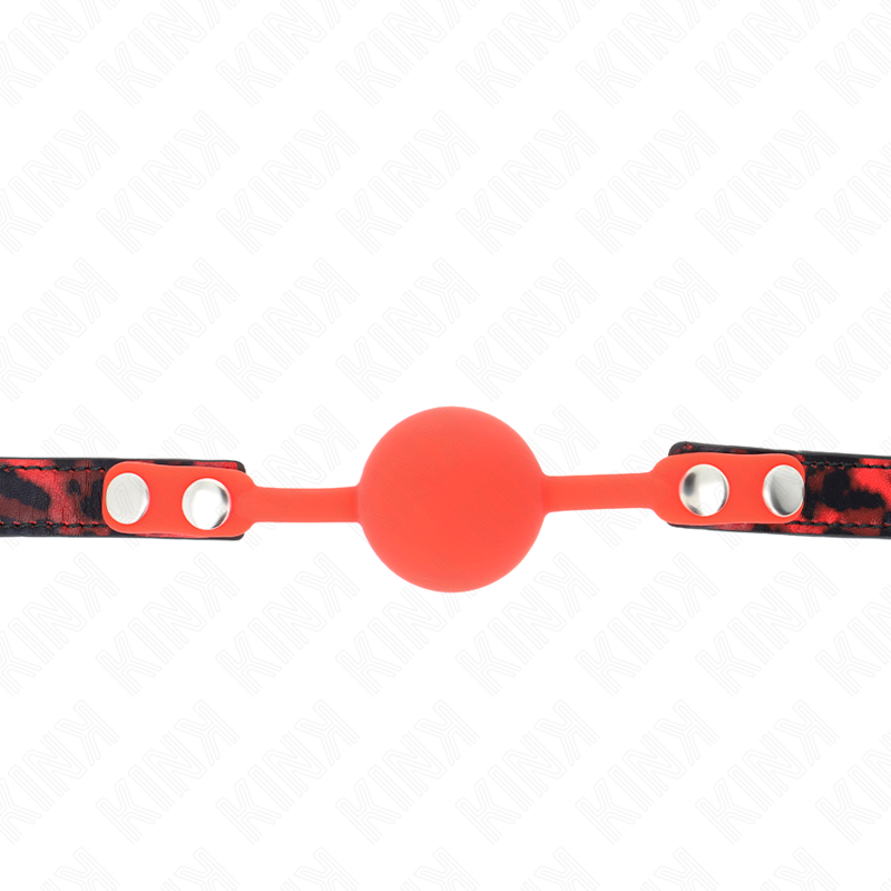 KINK - MODÈLE 2 BILLE EN SILICONE 4 CM BAG AVEC SERRURE 60 x 2 CM KINK COLLAR & GAG