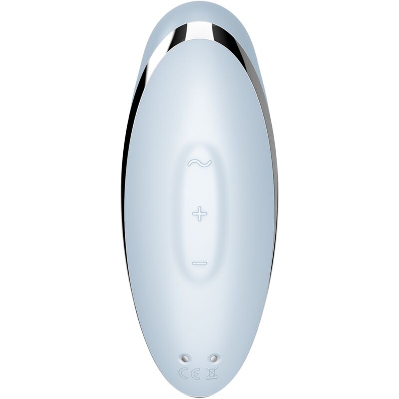 SATISFYER - TAP & CLIMAX 2 VIBRATEUR & STIMULATEUR BLEU SATISFYER VIBRATOR