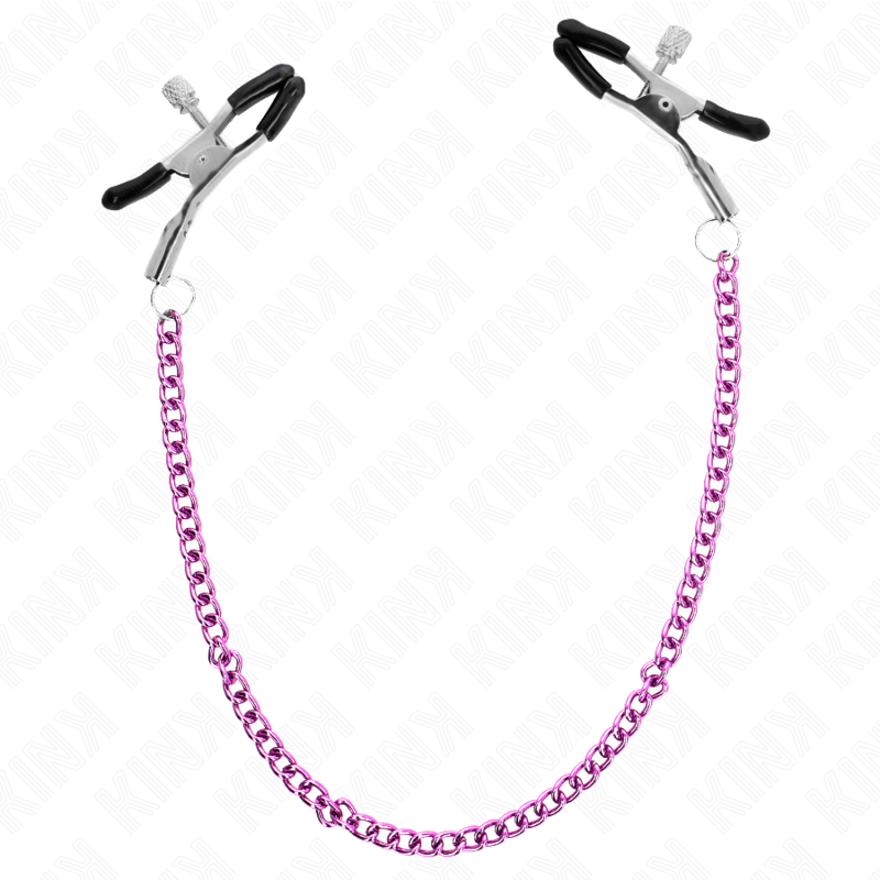 KINK - PINCES À METON CHAÎNE VIOLET 30 CM KINK NIPPLE GRIP