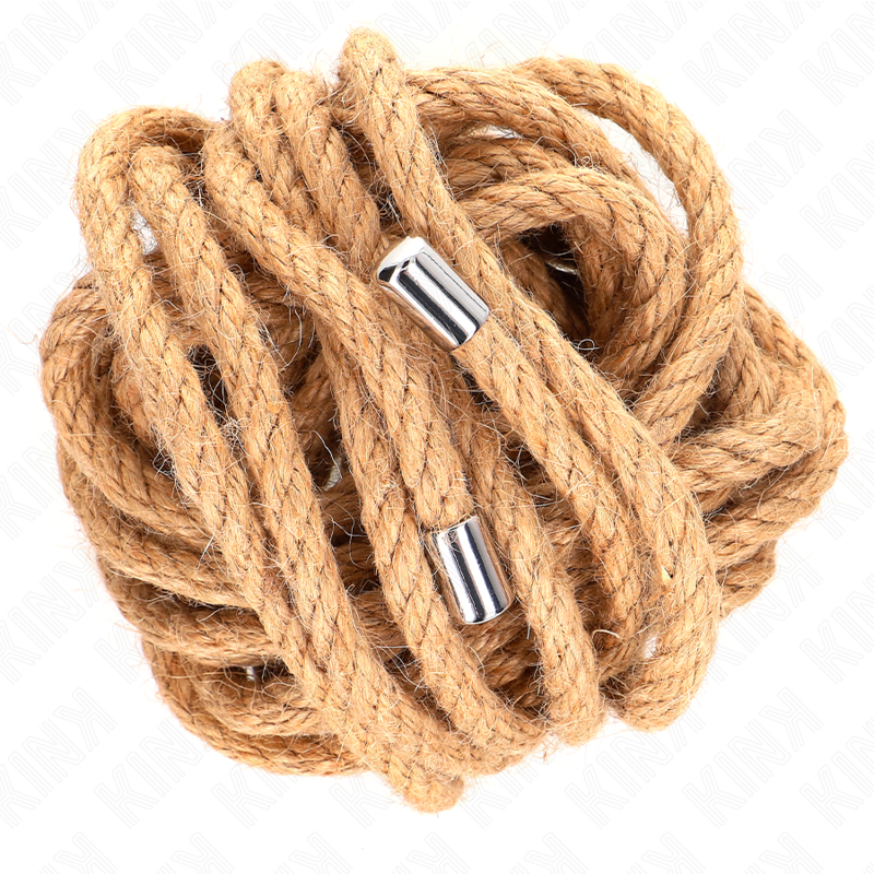 KINK - CORDE DE CHANVRE AVEC TÊTE MÉTALLIQUE 5 MÈTRES KINK ROPE ARTS