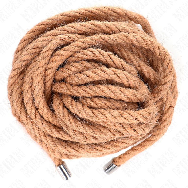 KINK - CORDE DE CHANVRE AVEC TÊTE MÉTALLIQUE 10 MÈTRES KINK ROPE ARTS