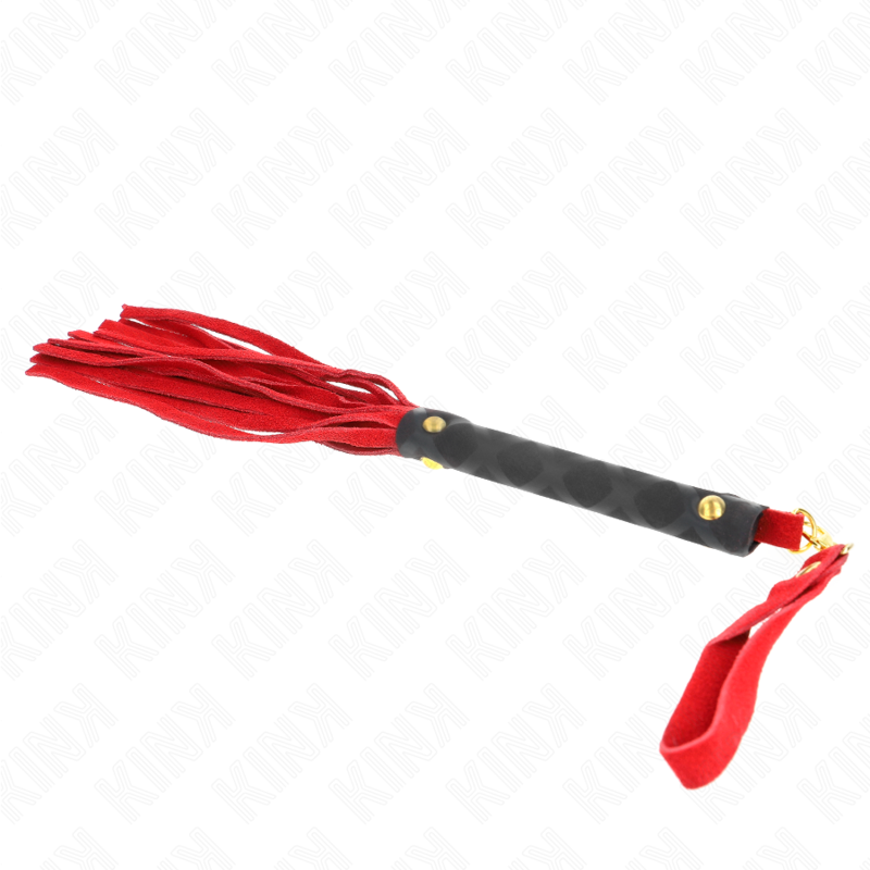 KINK - MINI FOUET DAIM ROUGE 30 CM KINK IMPACT & TOUCH