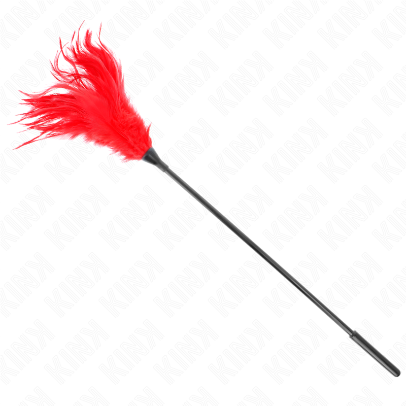 KINK - PLUSIEURS PLUMES DE CHATOUILLES ROUGES 45 CM KINK IMPACT & TOUCH