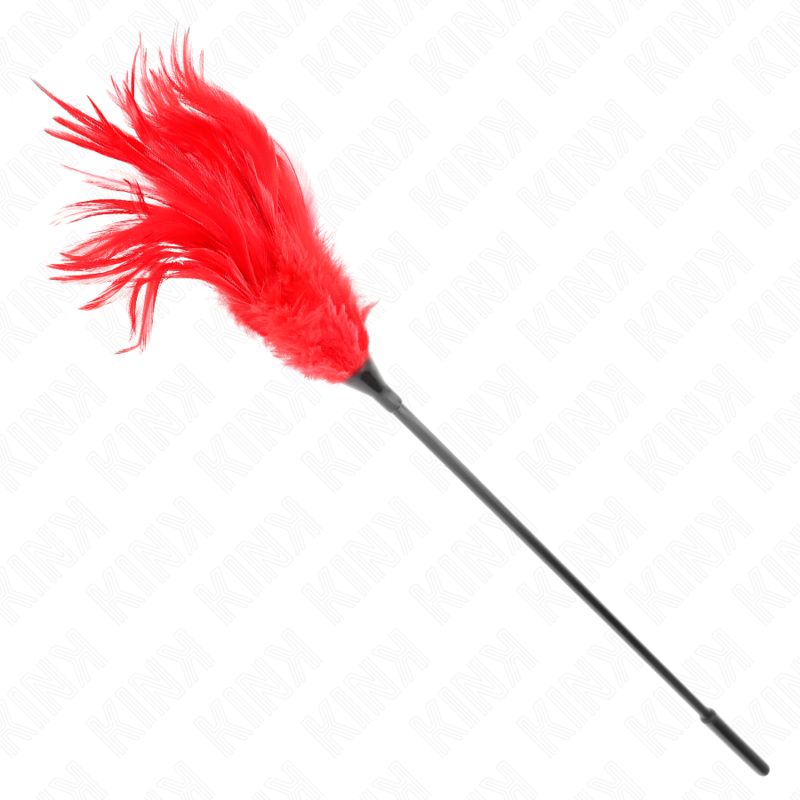 KINK - PLUSIEURS PLUMES DE CHATOUILLES ROUGES 45 CM KINK IMPACT & TOUCH