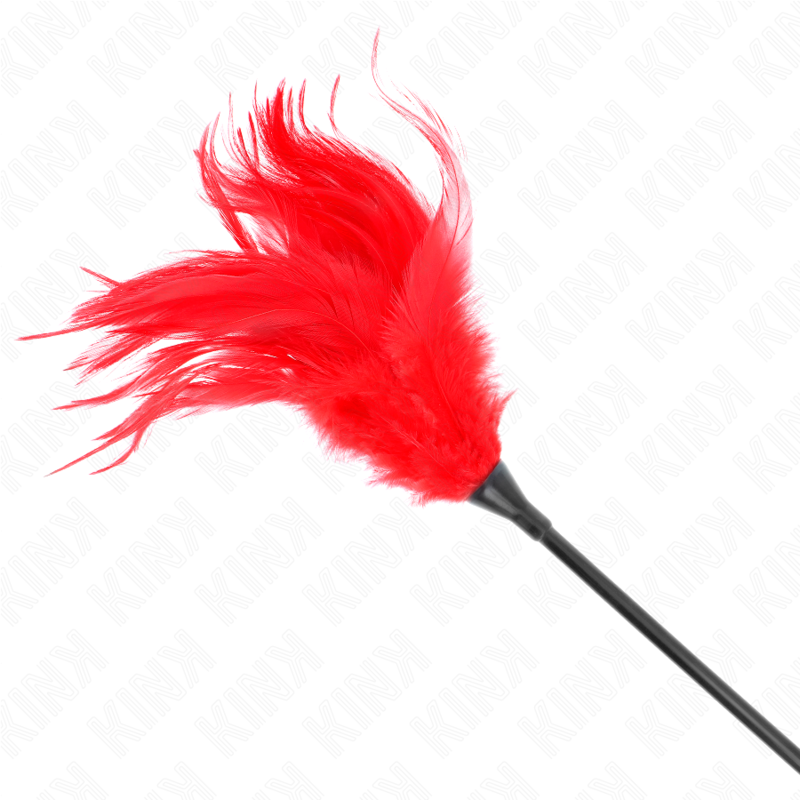 KINK - PLUSIEURS PLUMES DE CHATOUILLES ROUGES 45 CM KINK IMPACT & TOUCH