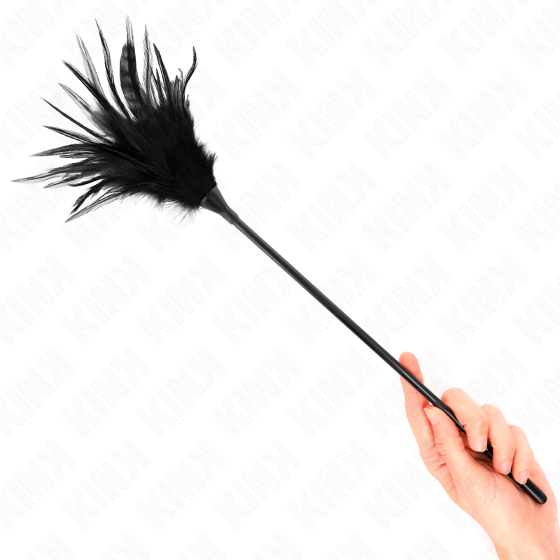 KINK - PLUSIEURS PLUMES DE CHATOUILLES NOIRES 45 CM KINK IMPACT & TOUCH