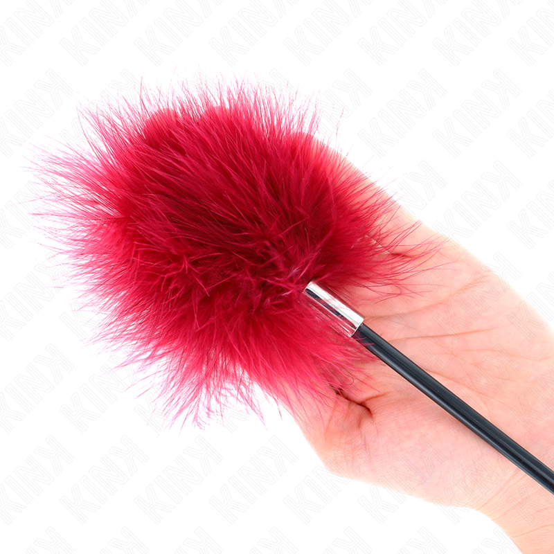 KINK - PLUMES DE CHACOUILLES AVEC PALETTE EN FORME DE ROSE 8 CM KINK IMPACT & TOUCH