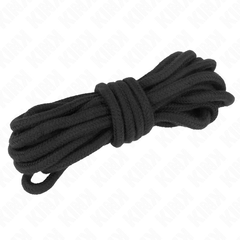 KINK - CORDE EN COTON 10 MÈTRES NOIR KINK ROPE ARTS