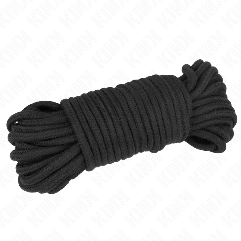 KINK - CORDE EN COTON 20 MÈTRES NOIR KINK ROPE ARTS