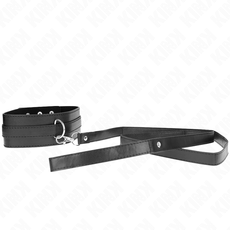 KINK - COLLIER AVEC CEINTURE 116 CM MODÈLE 1 RÉGLABLE 36-43 CM X 5 CM KINK COLLAR & GAG