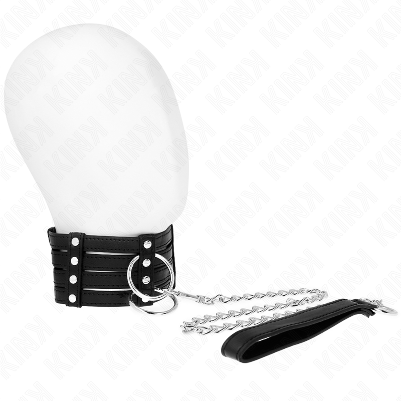 KINK - COLLIER AVEC CEINTURE 65 CM SUB STYLE AJUSTABLE 35-51 CM X 7 CM KINK COLLAR & GAG