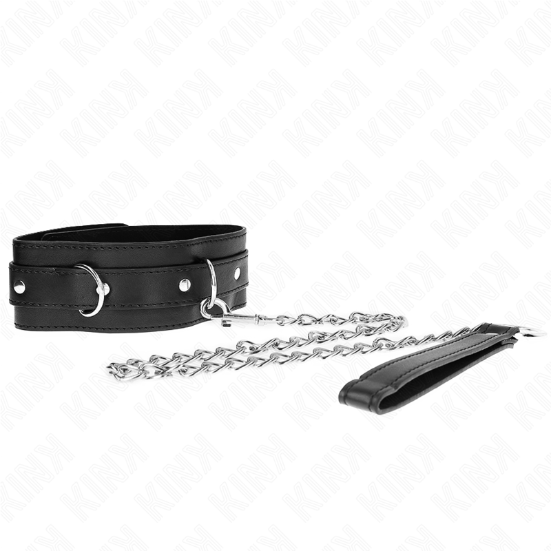 KINK - COLLIER AVEC CEINTURE 65 CM AVEC SANGLE NOIR 54 X 4,5 CM KINK COLLAR & GAG
