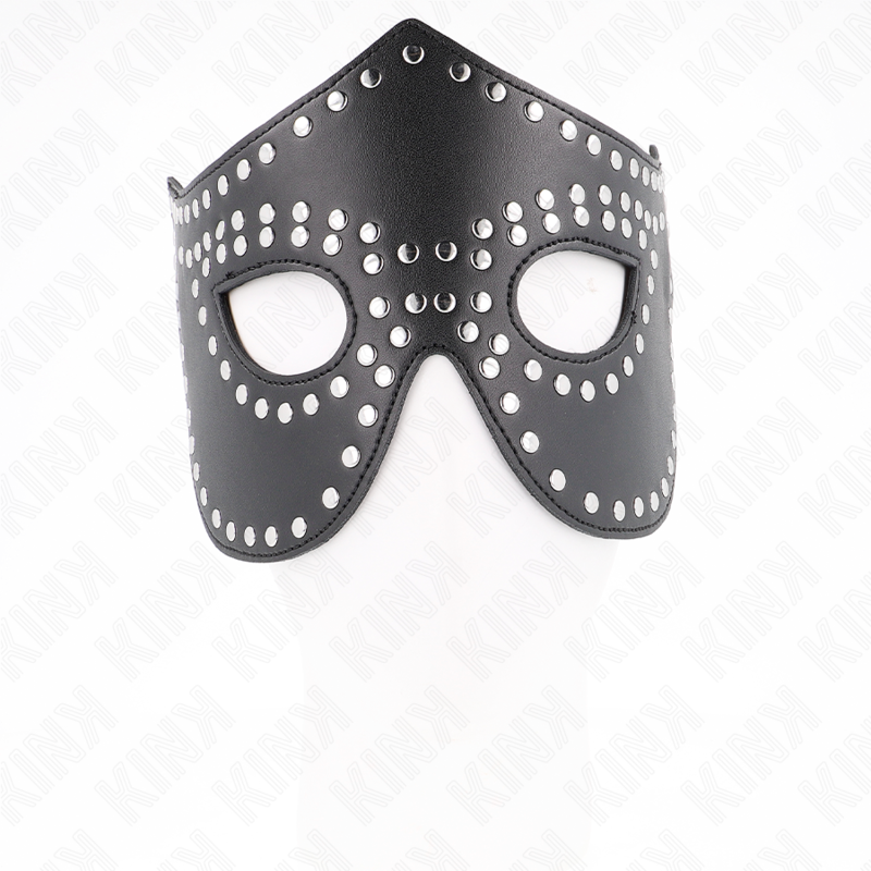 KINK - MASQUE EN CUIRETTE À RIVETS MODÈLE 2 30 x 12 CM KINK MASKED ALLURE
