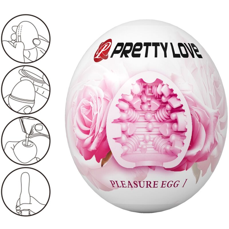 PRETTY LOVE - MASTURBATEUR POUR HOMME OEUF ROSE PRETTY LOVE FLIRTATION
