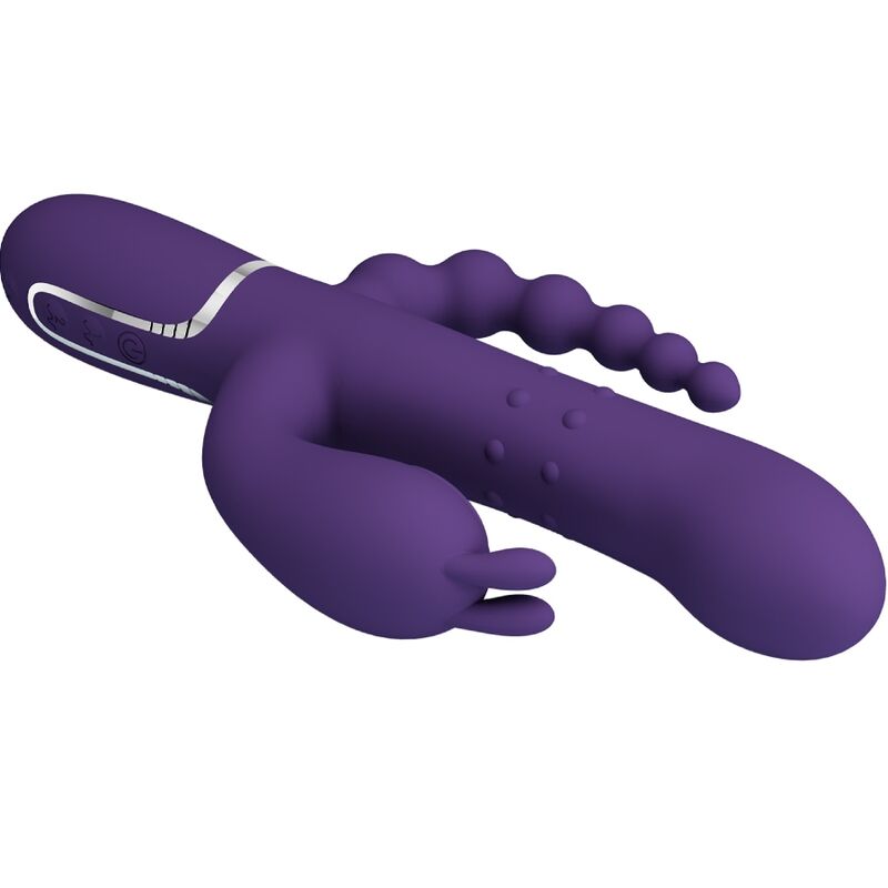 PRETTY LOVE - CAMMY TRIPLE VIBRATEUR MULTIFONCTION 4 EN 1 VIOLET PRETTY LOVE FLIRTATION