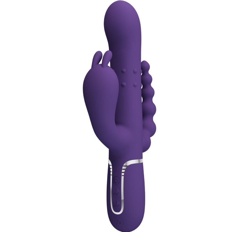PRETTY LOVE - CAMMY TRIPLE VIBRATEUR MULTIFONCTION 4 EN 1 VIOLET PRETTY LOVE FLIRTATION