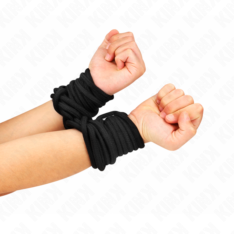 KINK - CORDE EN COTON 5 MÈTRES NOIR KINK ROPE ARTS