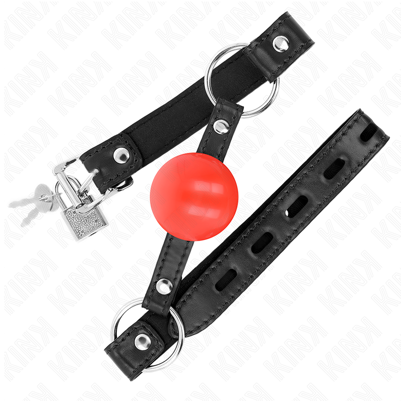 KINK - BALLE TPE ROUGE 4 CM BAG 60 x 2 CM KINK COLLAR & GAG