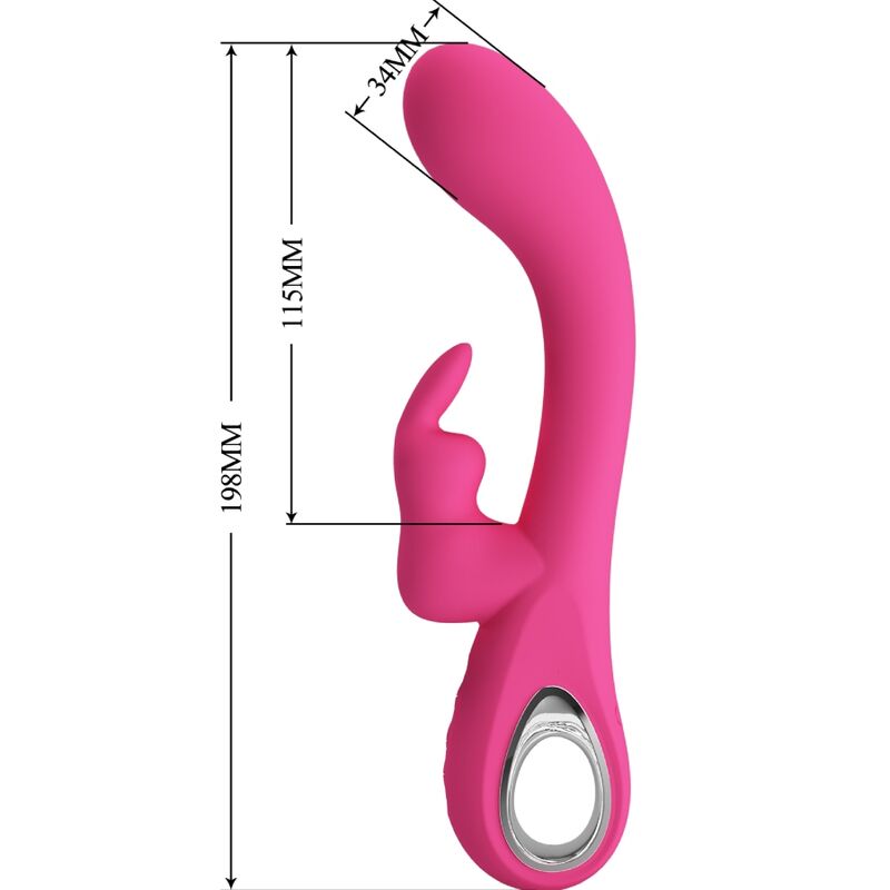 PRETTY LOVE - VIBRATEUR NOVAK RABBIT 12 VIBRATIONS ROSE PRETTY LOVE FLIRTATION