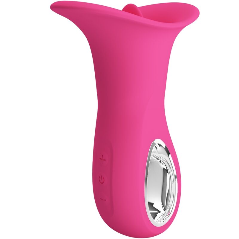 PRETTY LOVE - CLYDE VIBRATEUR ORAL LANGUE VIBRANTE 12 VIBRATIONS ROSE PRETTY LOVE FLIRTATION
