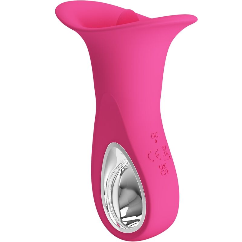 PRETTY LOVE - CLYDE VIBRATEUR ORAL LANGUE VIBRANTE 12 VIBRATIONS ROSE PRETTY LOVE FLIRTATION