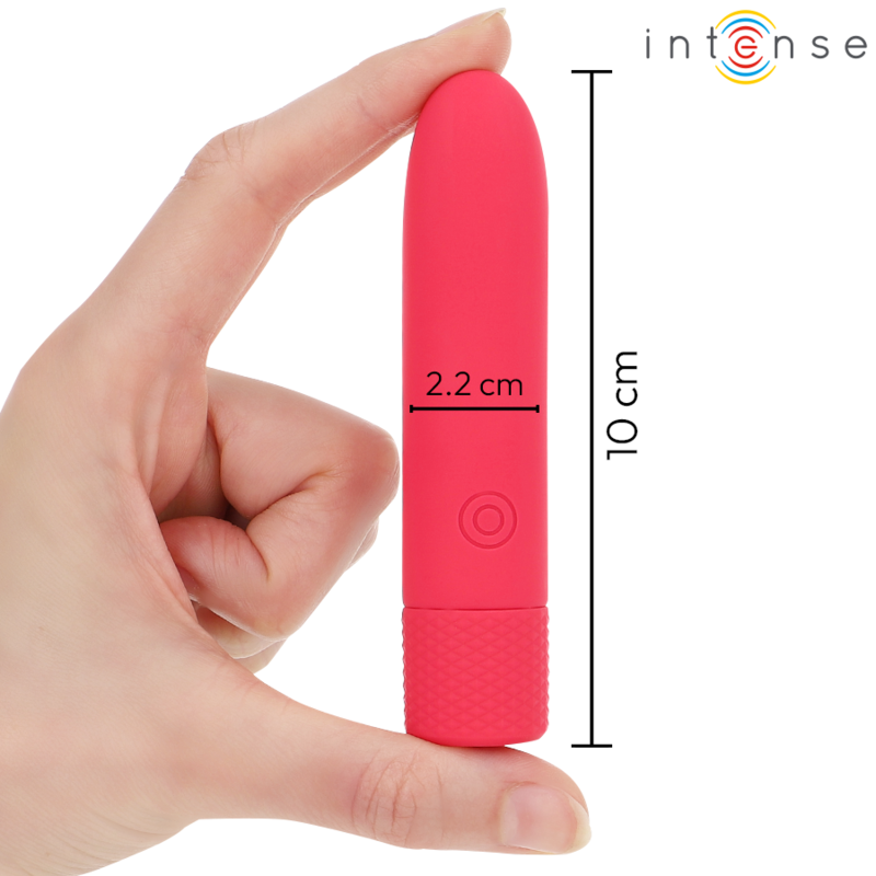 INTENSE - SYMONE BULLET VIBRANT RECHARGEABLE USB 8 VIBRATIONS ROUGE 10 X 2,2 CM INTENSE FUN