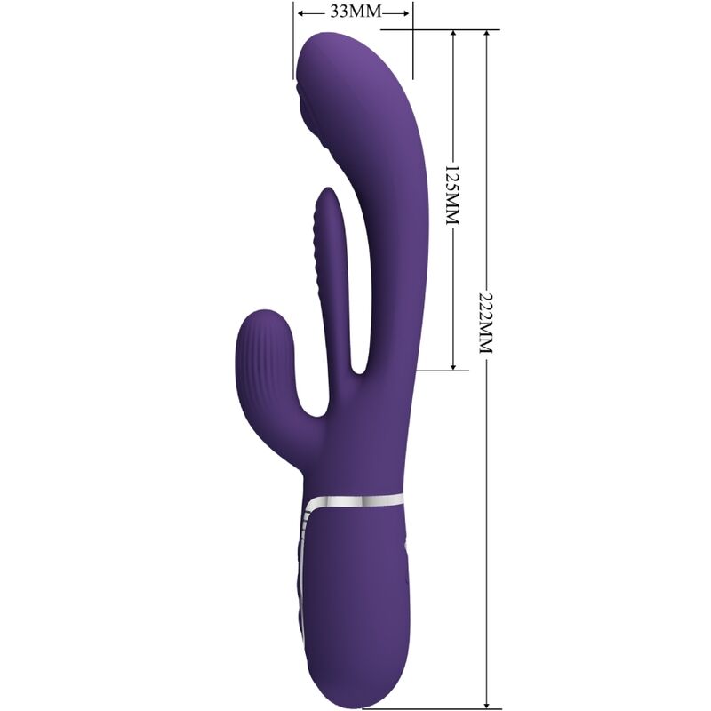 PRETTY LOVE - SHANIA TRIPLE RABBIT VIBRATEUR MULTIFONCTION VIOLET PRETTY LOVE