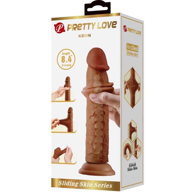 PRETTY LOVE - GODE RÉALISTE KEON 21 CM MARRON PRETTY LOVE