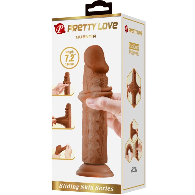 PRETTY LOVE - GODE RÉALISTE QUENTIN 18 CM MARRON PRETTY LOVE