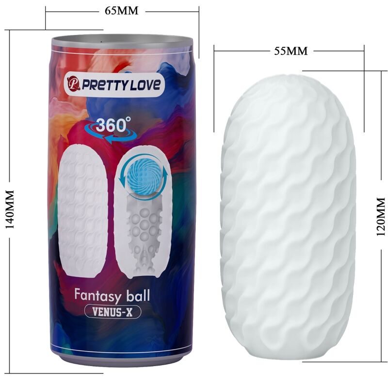 PRETTY LOVE - MASTURBATEUR HOMME VENUS X BLANC PRETTY LOVE