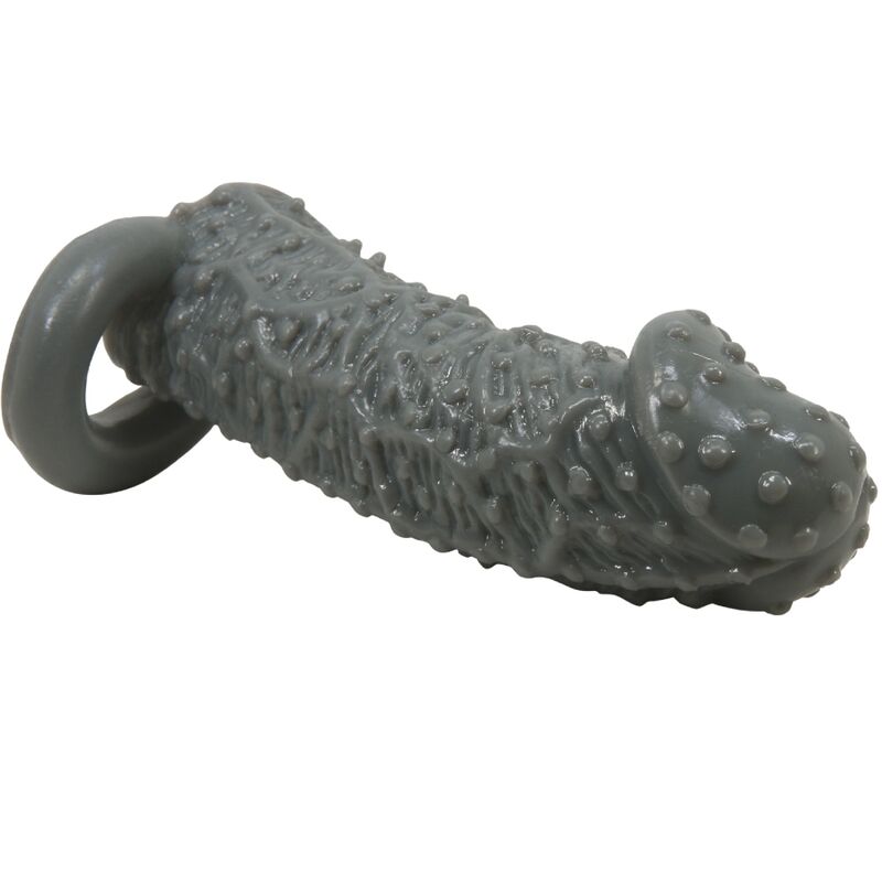 PRETTY LOVE - Agrandisseur de pénis réaliste et manchon retardateur modèle 2 gris PRETTY LOVE