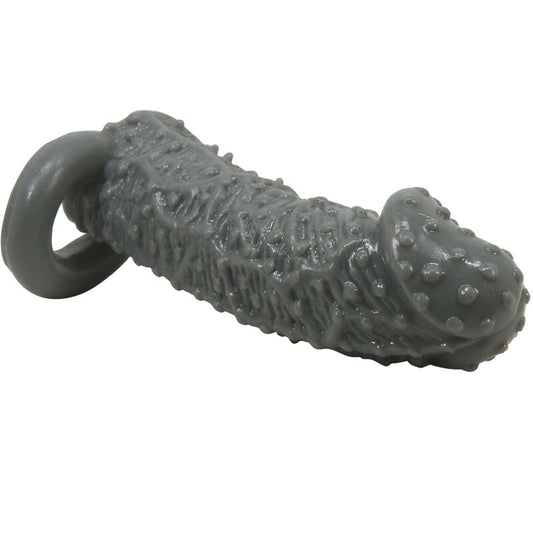 PRETTY LOVE - Agrandisseur de pénis réaliste et manchon retardateur modèle 2 gris PRETTY LOVE