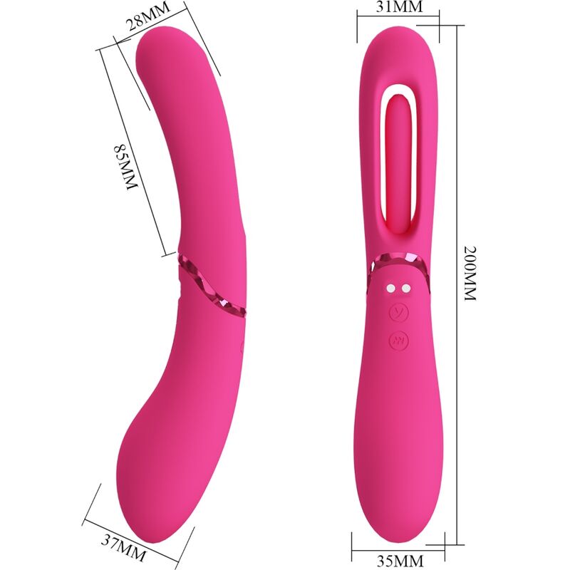 ROMANCE - VIBRATEUR POINT G LEXIE 7 VIBRATIONS ROSE ROMANCE