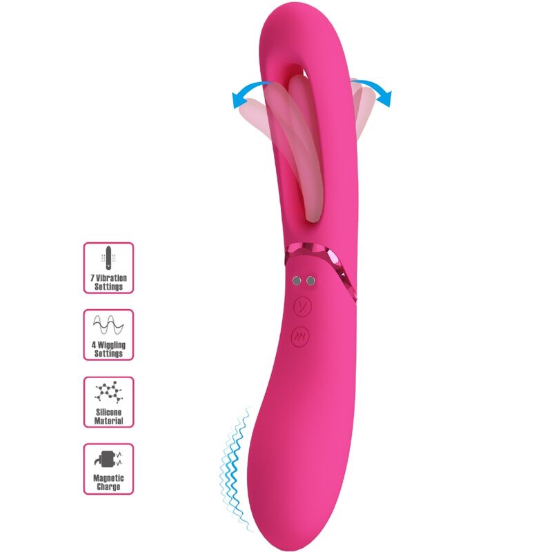 ROMANCE - VIBRATEUR POINT G LEXIE 7 VIBRATIONS ROSE ROMANCE