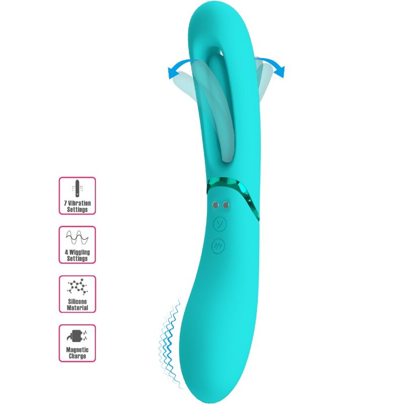 ROMANCE - VIBRATEUR POINT G LEXIE 7 VIBRATIONS BLEU ROMANCE