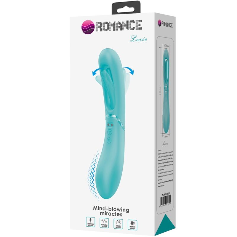 ROMANCE - VIBRATEUR POINT G LEXIE 7 VIBRATIONS BLEU ROMANCE