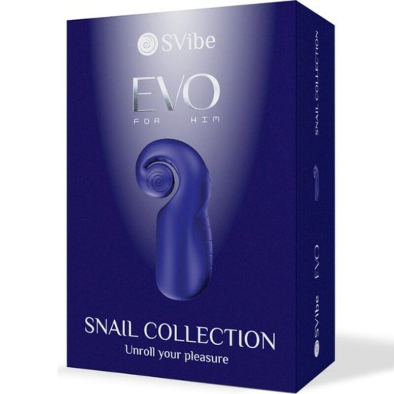 SNAIL VIBE - EVO POUR LUI MASTURBATEUR HOMME SLIDE NROLL BLEU FONCÉ SNAIL VIBE